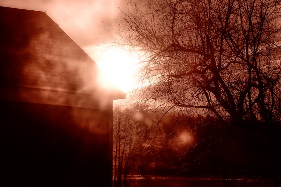 Sunrise Over The Barn