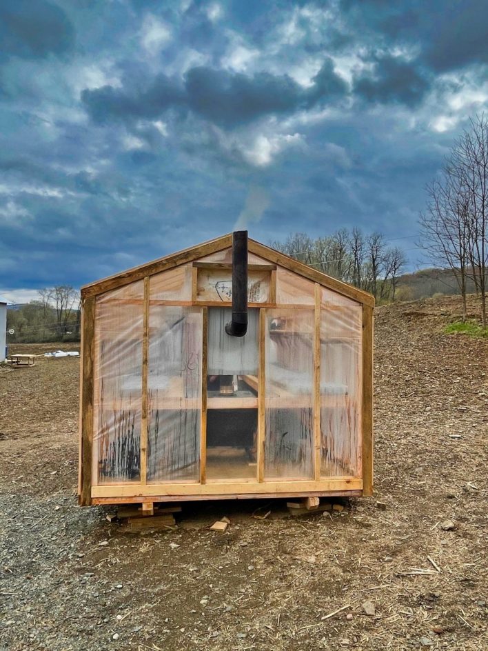 An Amish Greenhouse Is Born. It Took A Few Hours To Build Bedlam Farm